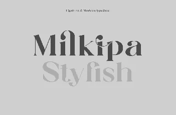 Milkipa font