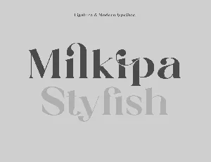 Milkipa font