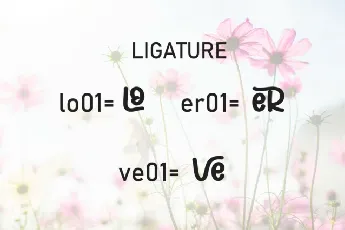 Belove Flower Display font