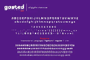 Gasted font