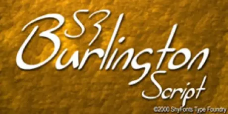 SF Burlington Script font