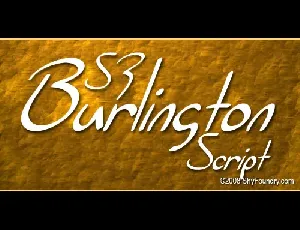 SF Burlington Script font