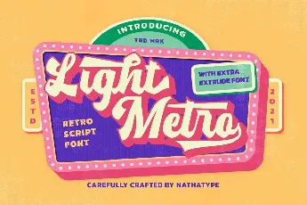 Light Metro font