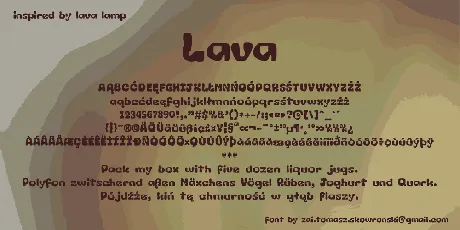 Lava font