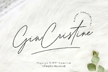 Gia Cristine font