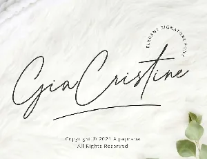 Gia Cristine font