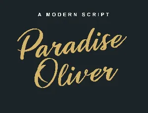 Paradise Oliver font