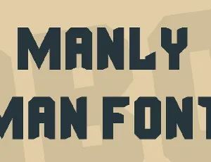 Manly Man Font