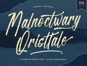 Malnoctwary Qristtale font