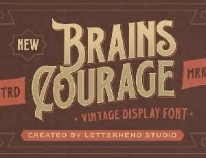 Brains Courage font