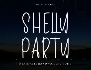 Shelly Party font