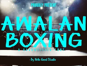 Awalan Boxing font