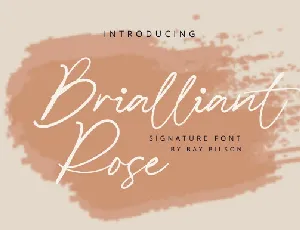 Brilliant Rose Script font