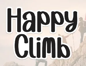 Happy Climb Display font