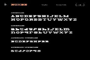 Roxbe font