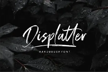 Displatter Handbrush font