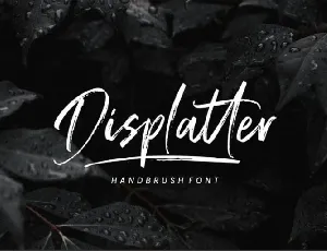 Displatter Handbrush font