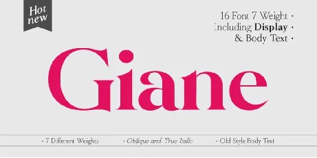 Giane Family font