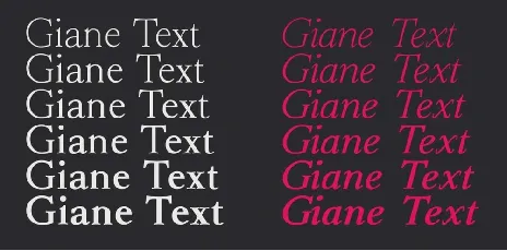 Giane Family font