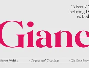 Giane Family font