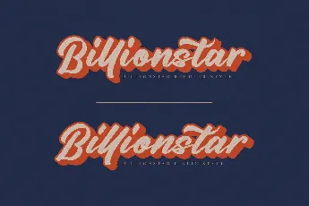 Billionstar font