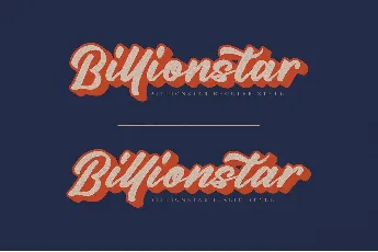 Billionstar font