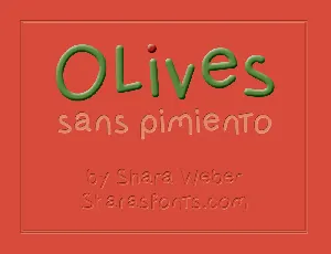 OlivessansPimiento font