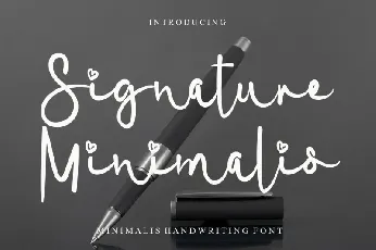 Signature Minimalis font