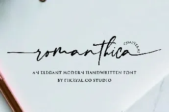 Romanthica font