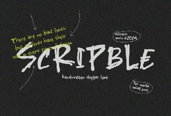 Scripble Display font