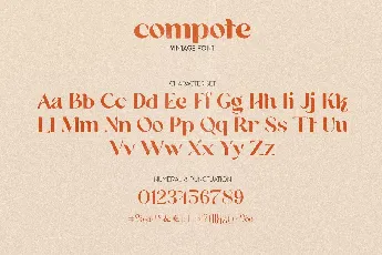 Compote font