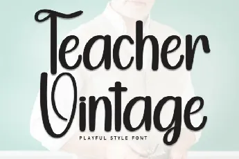 Teacher Vintage font