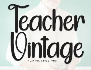 Teacher Vintage font