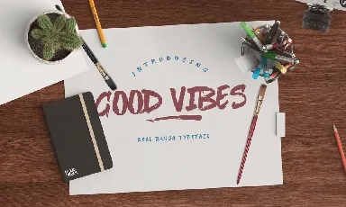 Good Vibes Brush Free font