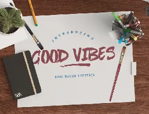 Good Vibes Brush Free font