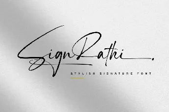 Sign Rathi font