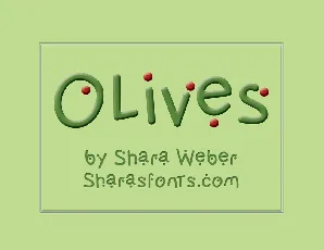 Olives font