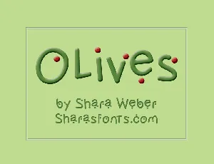 Olives font