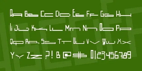 Wide Square font