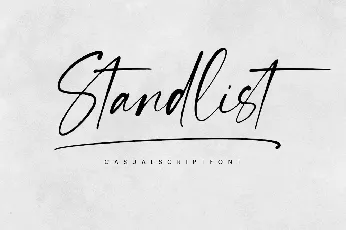 Standlist font