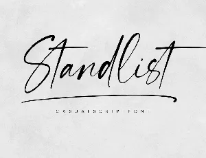 Standlist font