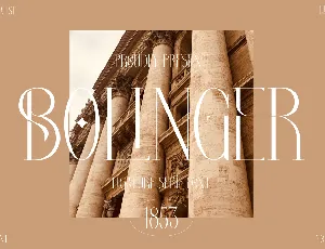 Bolinger Serif font