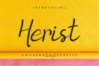 Herist Calligraphy font