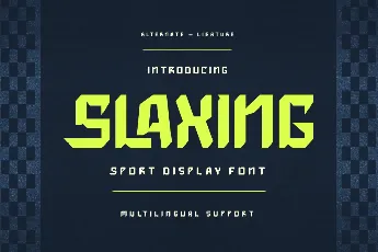 SLAXING Trial font