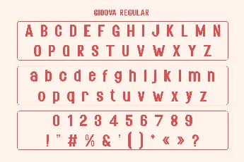 Gioova font