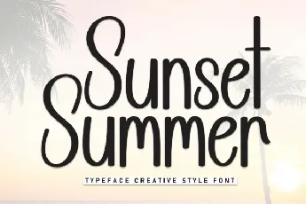 Sunset Summer Display font