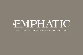 Emphatic Serif font