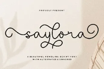 saylora font