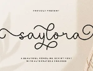 saylora font