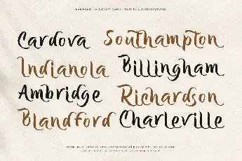 Hammond Free font